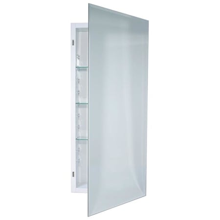Rangaire Horizon 16" x 36" Beveled Frameless Single Door Medicine Cabinet White