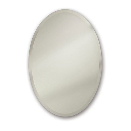 Rangaire Metro Oval 24" x 35-7/8" Single Door Medicine Cabinet White