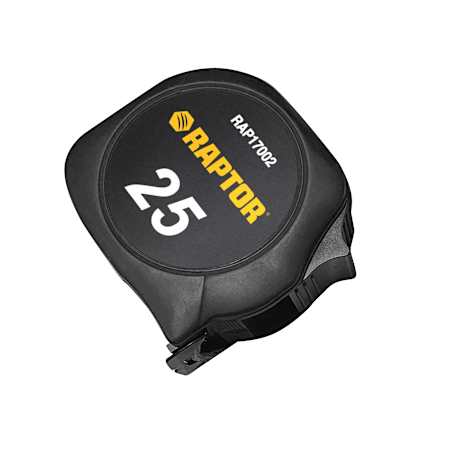 Raptor Tools 25" Tape Measure Yellow / Black