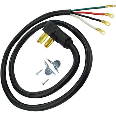 Raptor Tools 30 Amp 4 ft. 10/4 SRDT 125/250V Dryer Cord Black