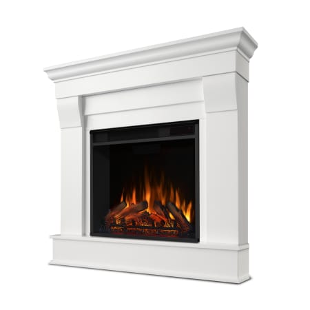 Real Flame Chateau 4,780 BTU / 1,500W 41 Inch Wide Free Standing Corner Mantel Electric Fireplace with Remote Control White