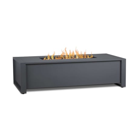 Real Flame Keenan 52 Inch Wide 50,000 BTU Freestanding Liquid Propane Rectangular Table Fire Pit Gray