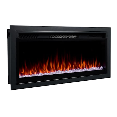 Real Flame Smart Landscape 42 Inch Wide 5,100 BTU Vent Free Smart Electric Fireplace Wall-Mounted or Insert Black