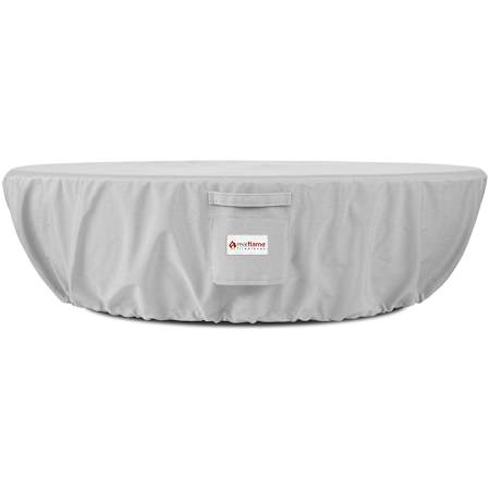 Real Flame Riverside 48" Oval Fire Pit Storage Cover Light Gray