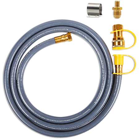 Real Flame Aegean Natural Gas Conversion Kit for Fire Pit Gray