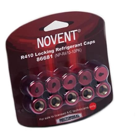 Rectorseal Novent R-410A 1/4" Thread Pink Cap (10 Pack) Pink
