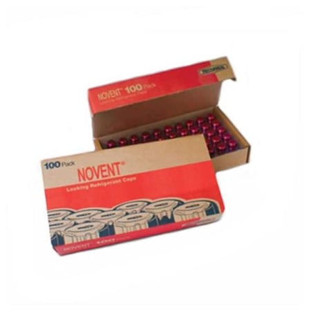 Rectorseal Novent R-410A 1/4" Thread Pink Cap (100 Pack) Pink