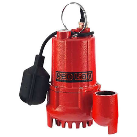Red Lion RL-SC50T - 1/2 HP Cast Iron Submersible Sump Pump with Tether Float Switch N/A