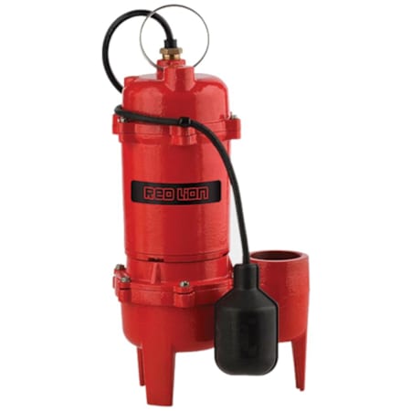 Red Lion RL-WC50TA - 1/2 HP Cast Iron Sewage Pump (2") with Tethered Float - 10' Cord N/A
