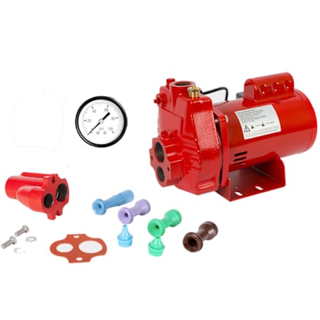Red Lion 16.2 GPM 3/4 HP Premium Cast Iron Convertible Jet Pump with Injector Kit N/A