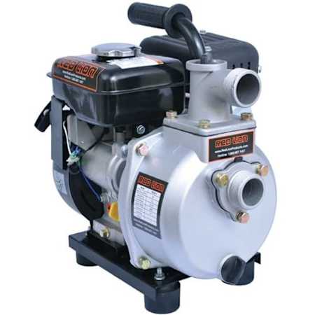 Red Lion 2RLAG-1L 60 GPM (1-1/2" Intake) Aluminum Clear Water Transfer Dewatering Pump with Cast Iron Impeller and Built In Check Valve N/A