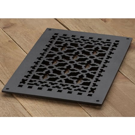 Reggio Registers Scroll Series 8" x 14" Floor Grille without Mounting Holes Cast Iron