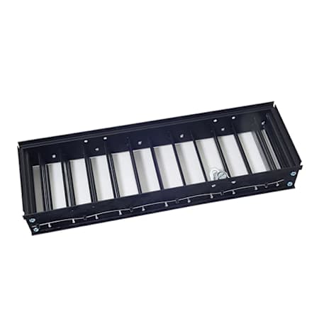Reggio Registers Adjustable Air Flow Louver for 10" x 10" Vent Black