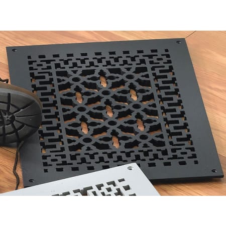 Reggio Registers Scroll Series 10" x 14" Floor Grille without Mounting Holes Cast Iron