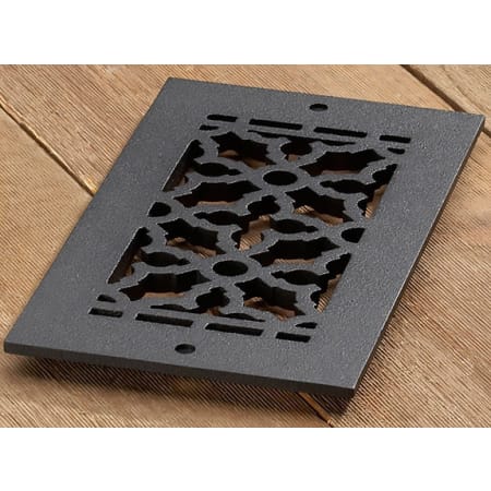 Reggio Registers Scroll Series 4" x 8" Floor Grille without Mounting Holes Cast Iron