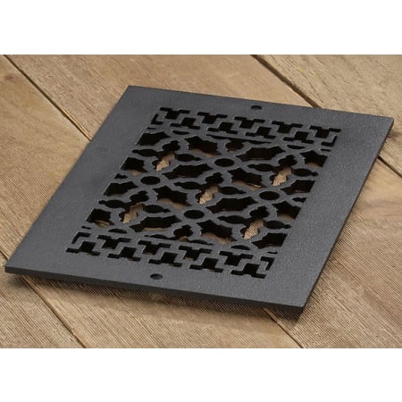 Reggio Registers Scroll Series 6" x 10" Grille with Mounting Holes Cast Iron