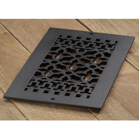 Reggio Registers Scroll Series 6" x 12" Grille with Mounting Holes Cast Iron