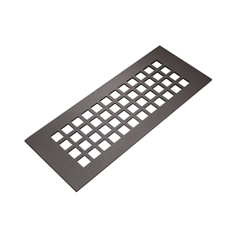 Reggio Registers Grid 8" x 14" Steel Floor / Wall Grille with Mounting Holes Oil Rubbed Bronze Steel