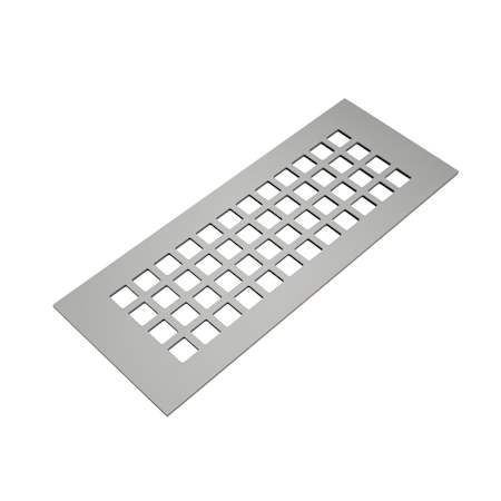 Reggio Registers Grid 4" x 10" Aluminum Floor / Wall Grille with Mounting Holes Grey Aluminum