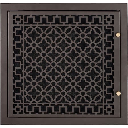 Reggio Registers Scroll Design 30 Inch by 20 Inch Grille with Mounting Holes Oil Rubbed Bronze Aluminum
