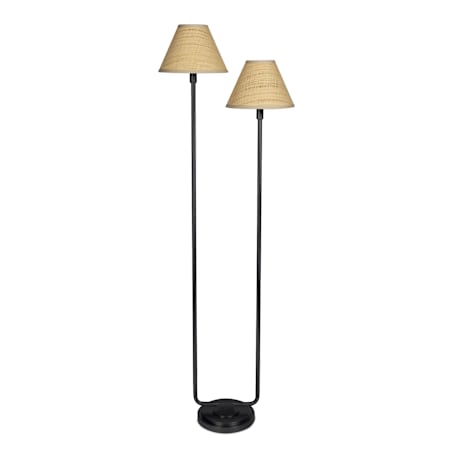Regina Andrew Polly 2 Light 57" Tall Accent Floor Lamp Blackened Brass