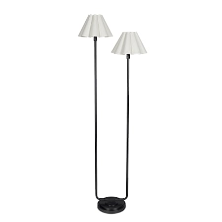Regina Andrew Polly 2 Light 56" Tall Accent Floor Lamp Blackened Brass