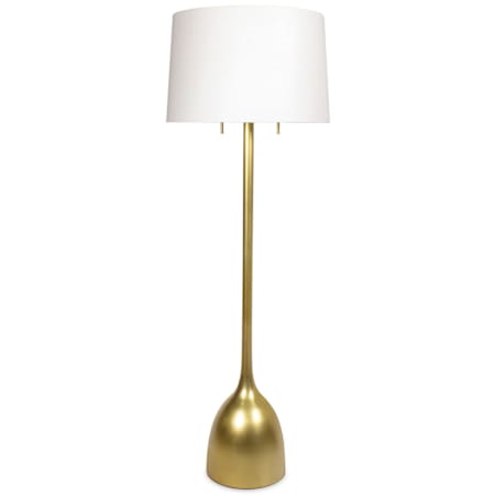 Regina Andrew Logan 2 Light 62" Tall Accent Floor Lamp Natural Brass