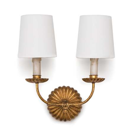 Regina Andrew Clove 2 Light 16" Tall Wall Sconce Antique Gold Leaf