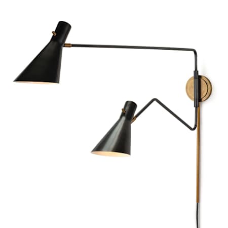 Regina Andrew Spyder 2 Light 20" Tall Wall Sconce Blackened Brass