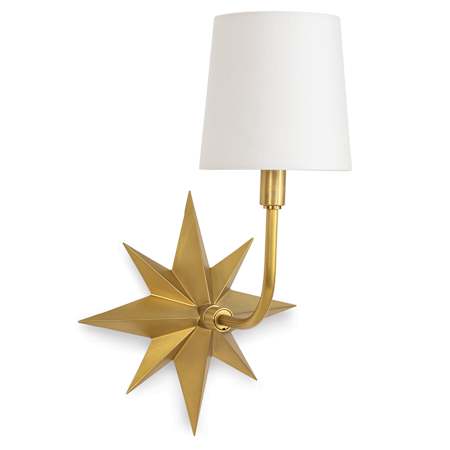 Regina Andrew Etoile 18" Tall Wall Sconce Natural Brass