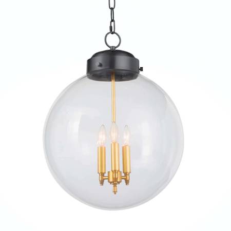 Regina Andrew Globe 3 Light 15" Wide Pendant Oil Rubbed Bronze