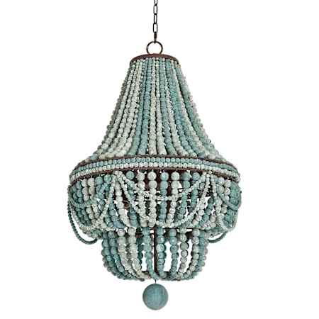 Regina Andrew Malibu 6 Light 21" Wide Empire Chandelier Blue