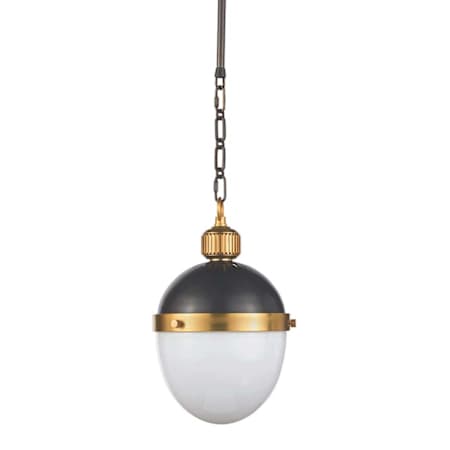 Regina Andrew Classics 9" Wide Mini Pendant Blackened Brass / Natural Brass