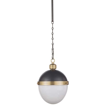 Regina Andrew Classics 11" Wide Mini Pendant Blackened Brass / Natural Brass