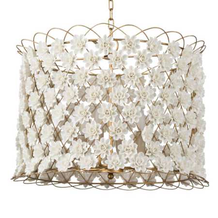 Regina Andrew Alice 4 Light 25" Wide Drum Chandelier Gold Leaf