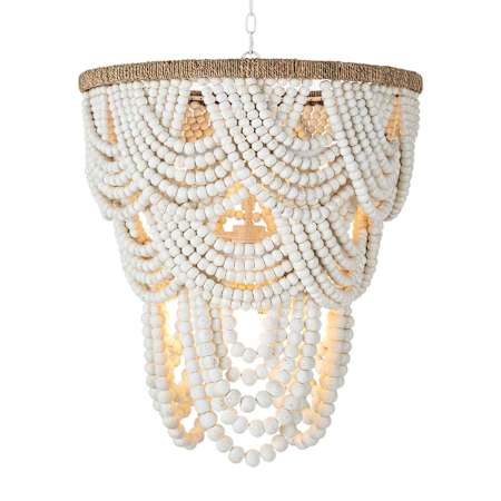 Regina Andrew Ombre 6 Light 24" Wide Chandelier White
