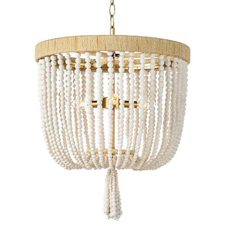 Regina Andrew Milos 3 Light 18" Wide Chandelier White