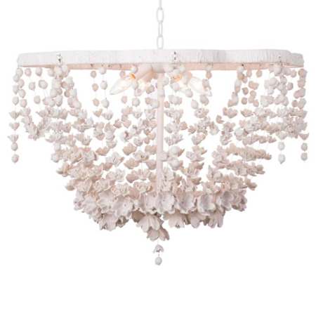 Regina Andrew Vanessa 4 Light 27" Wide Chandelier White