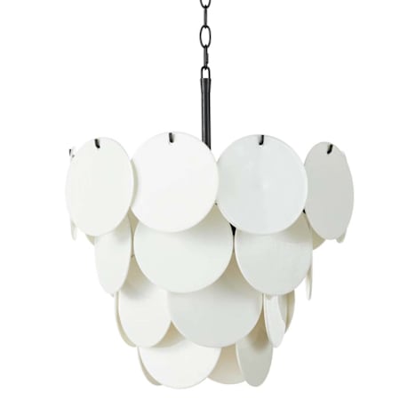 Regina Andrew Solstice 4 Light 18" Wide Chandelier White