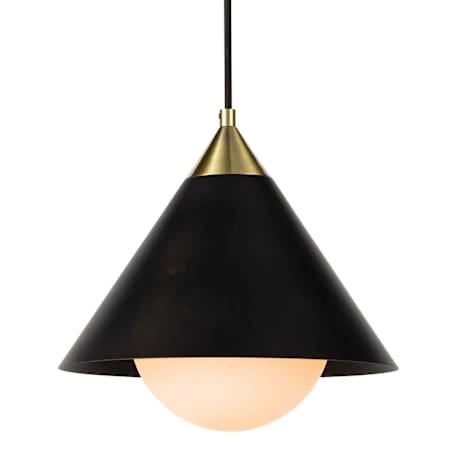 Regina Andrew Hilton 12" Wide Pendant Blackened Brass