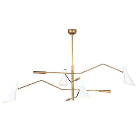 Regina Andrew Spyder 4 Light 60" Wide Linear Chandelier White