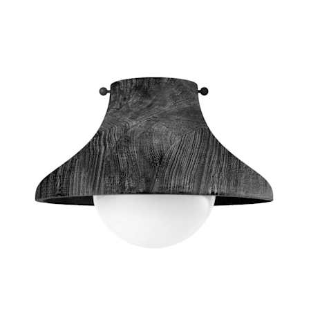 Regina Andrew Surfside 14" Wide Flush Mount Ceiling Fixture Ebony