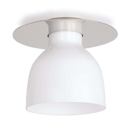 Regina Andrew Mixer 11" Wide Semi-flush Ceiling Fixture White