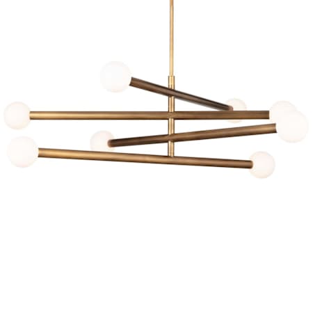 Regina Andrew Beaubien 8 Light 58" Wide LED Linear Chandelier Natural Brass