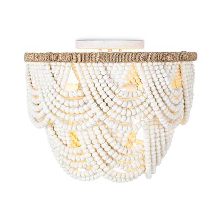 Regina Andrew Ombre 6 Light 24" Wide Semi-flush Ceiling Fixture White