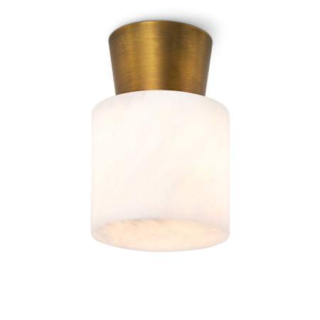 Regina Andrew Hazel 6" Wide LED Flush Mount Ceiling Fixture Natural Stone