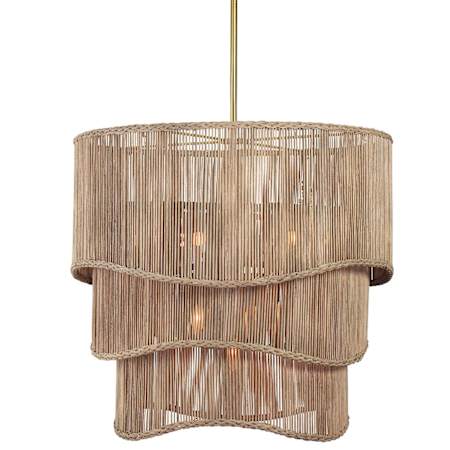 Regina Andrew Nimes 11 Light 28" Wide Chandelier Natural