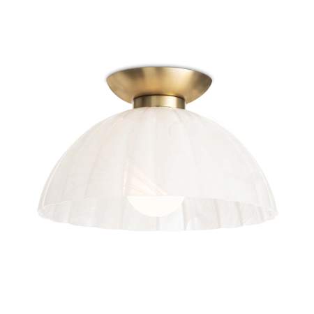 Regina Andrew Dariel 12" Wide Semi-flush Ceiling Fixture White