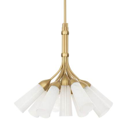 Regina Andrew Mousseaux 9 Light 29" Wide Chandelier Natural Brass