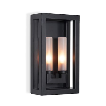 Regina Andrew Montecito 2 Light 18" Tall Outdoor Wall Sconce Black